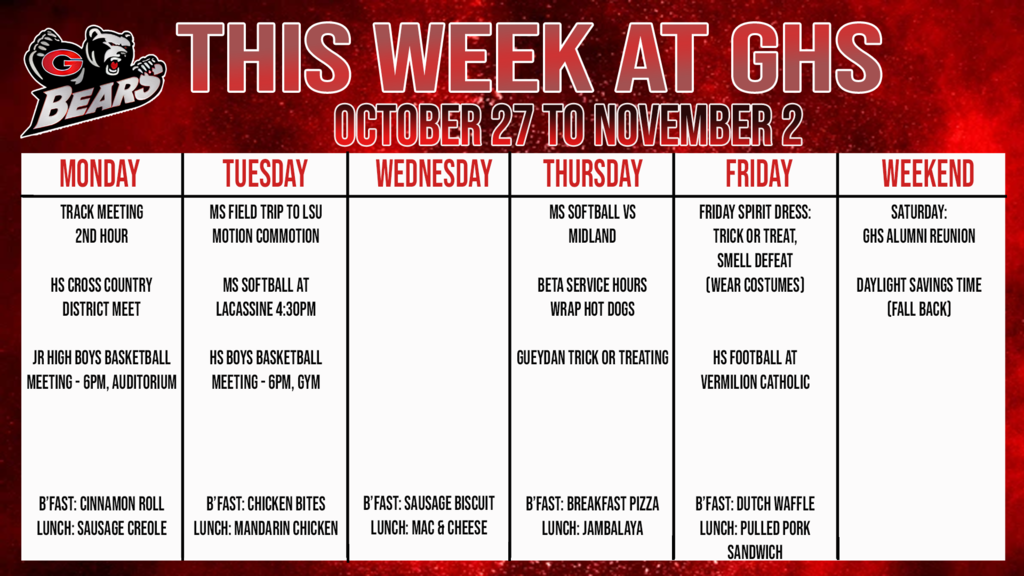 this week at ghs