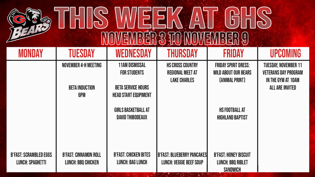 this week at ghs
