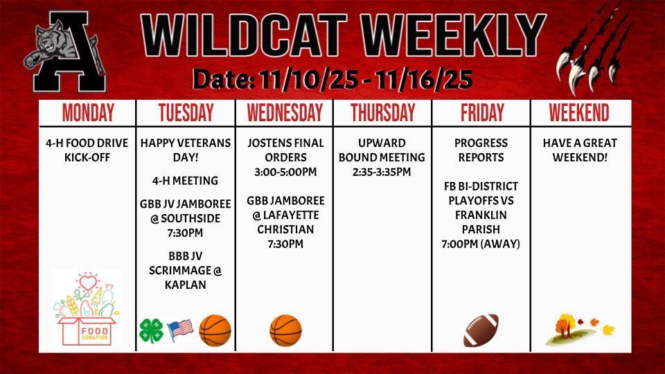 Wildcat Weekly 11/9/25