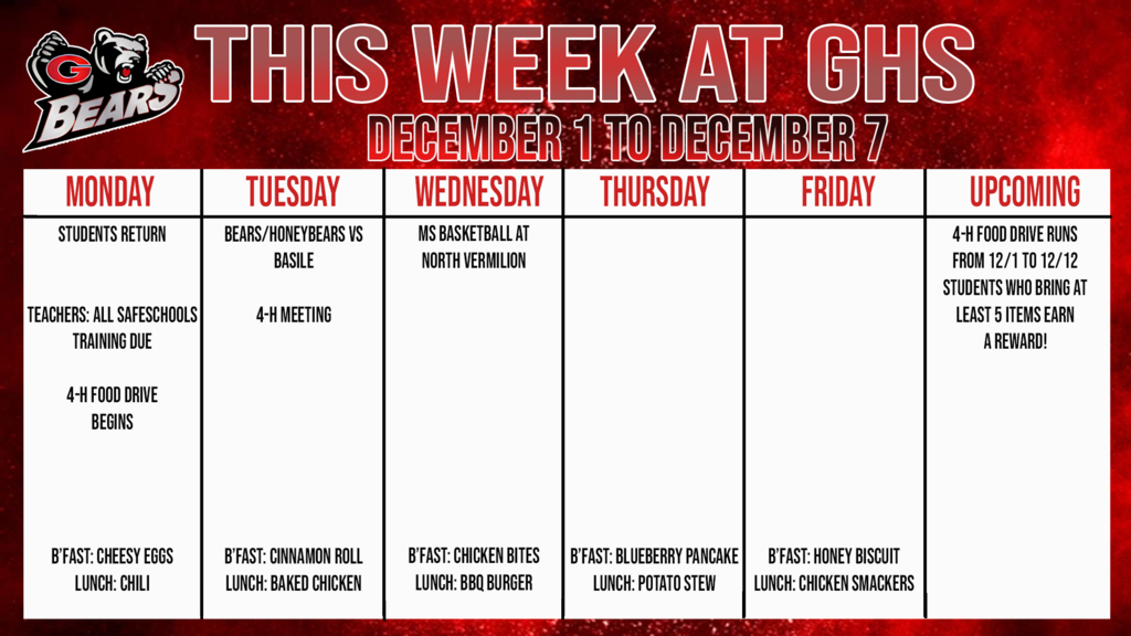 this week at ghs
