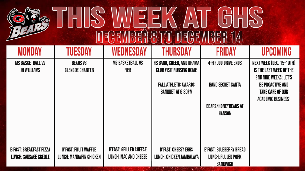 this week at ghs