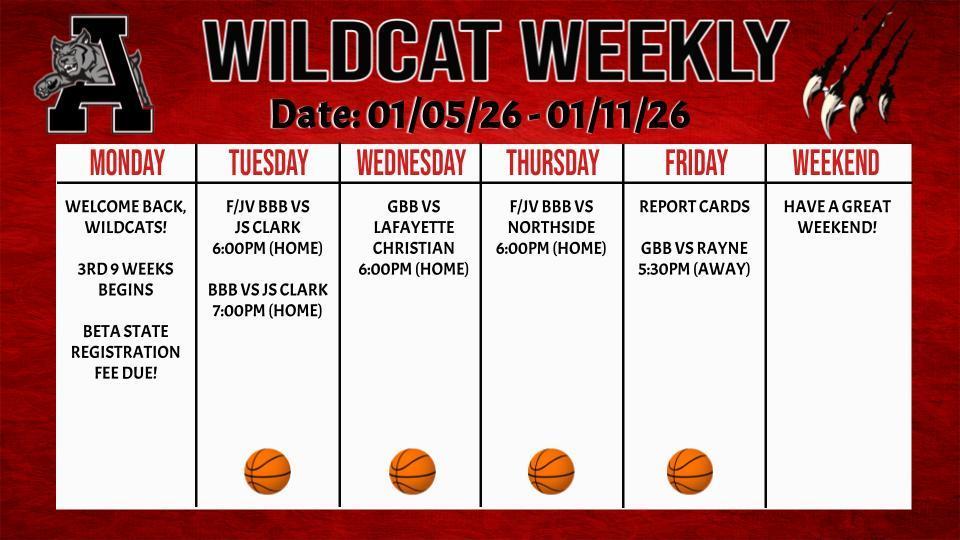 Wildcat Weekly 1/5/26