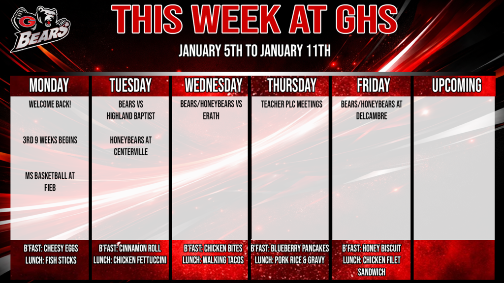 this week at ghs