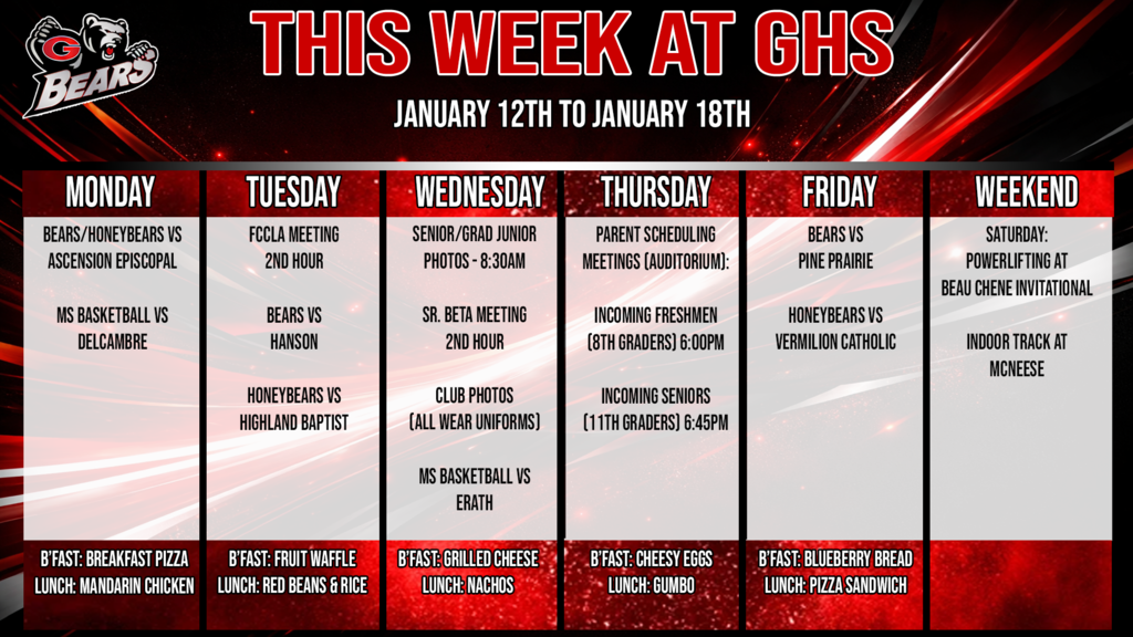 this week at ghs