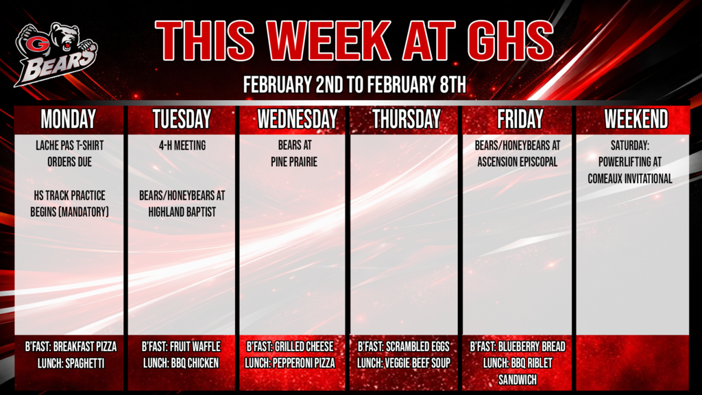 this week at ghs