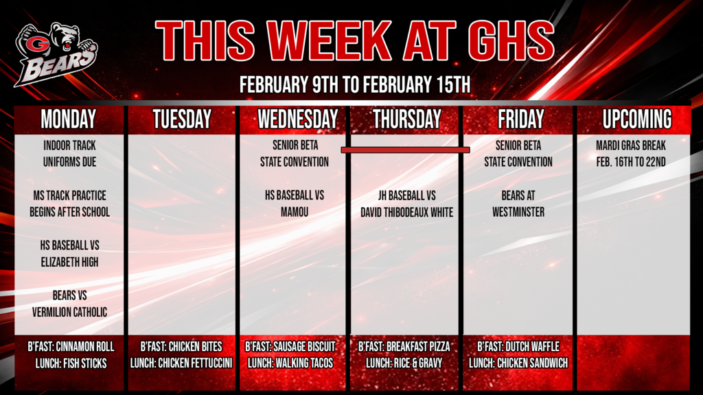 this week at ghs