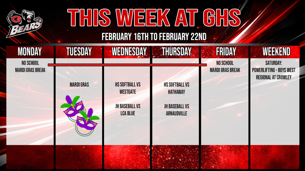this week at ghs