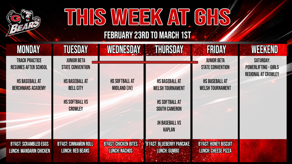 this week at ghs