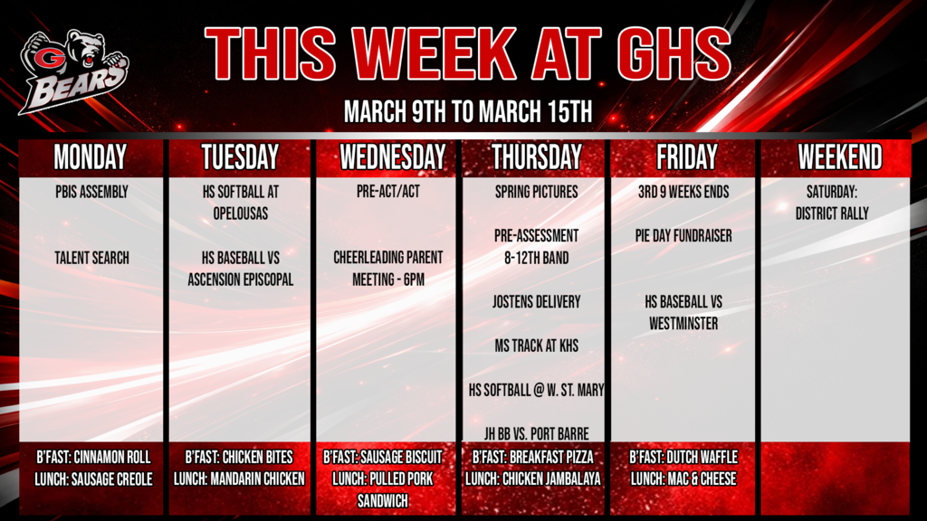 this week at ghs