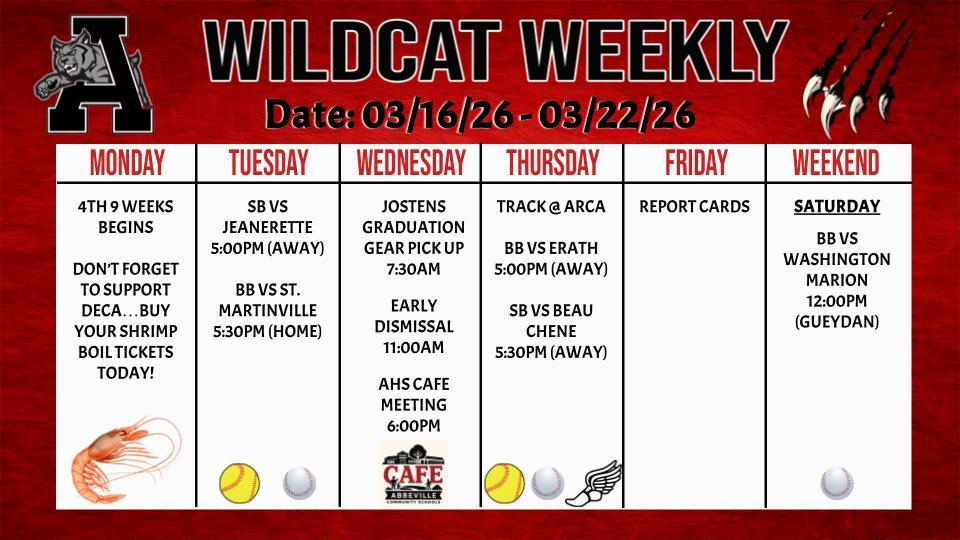 Wildcat Weekly 3/16/26