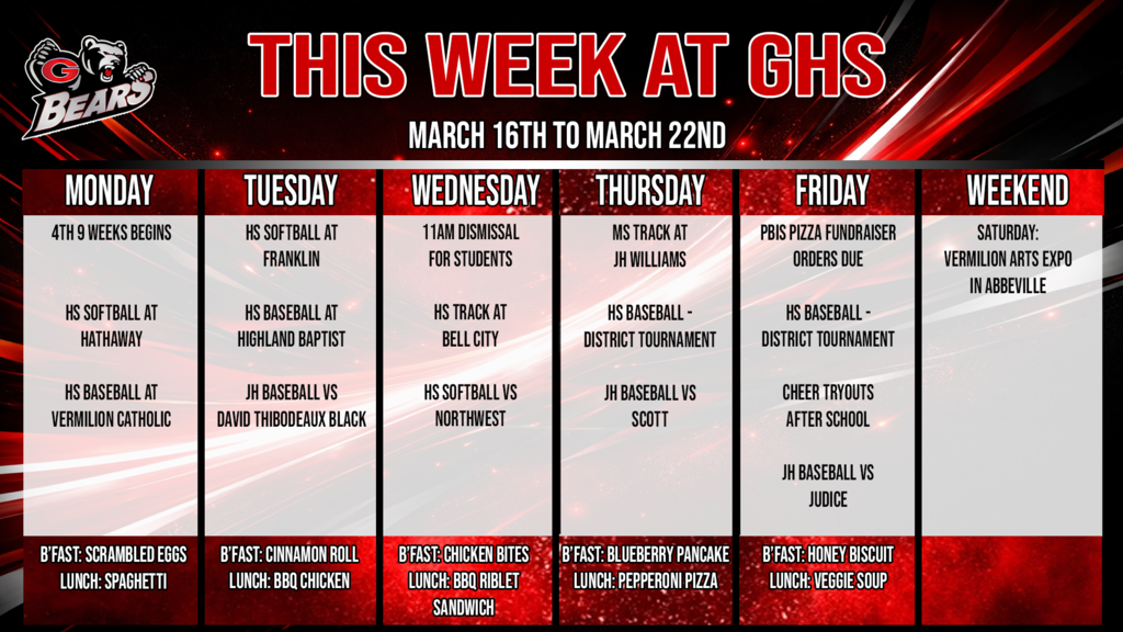 this week at ghs