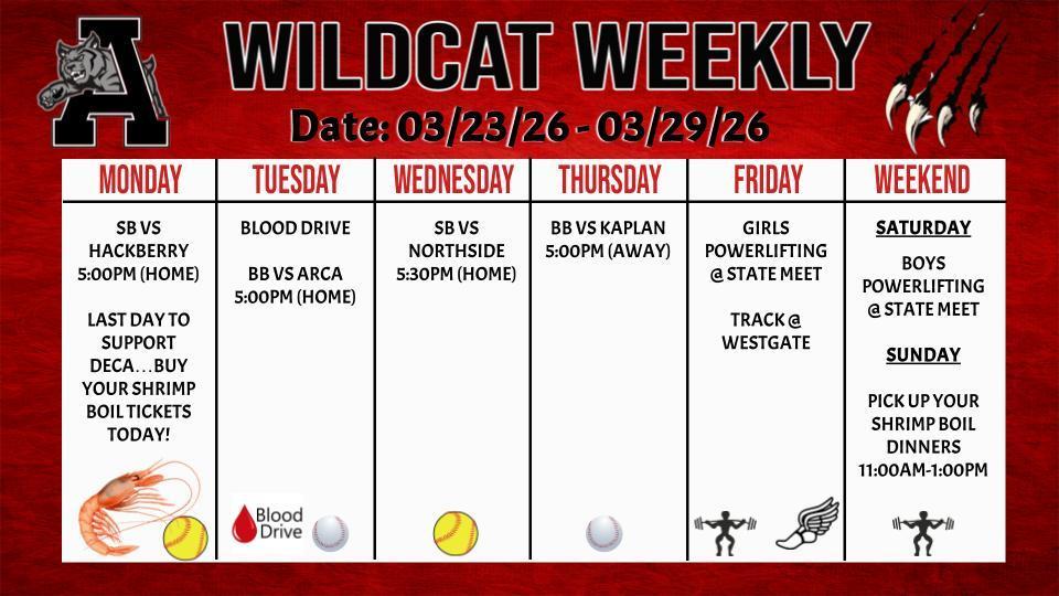 Wildcat Weekly 3/23/26