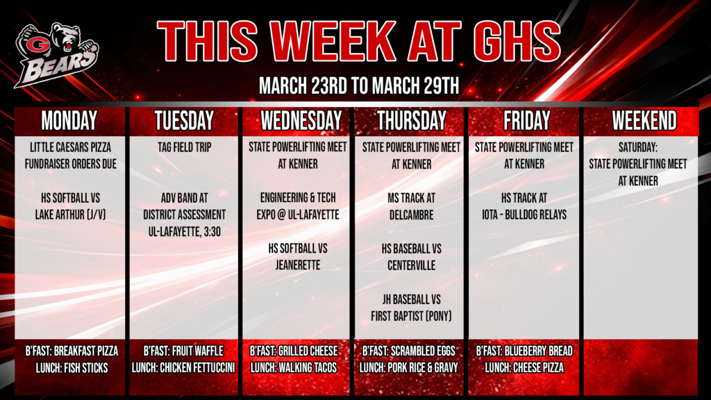 this week at ghs