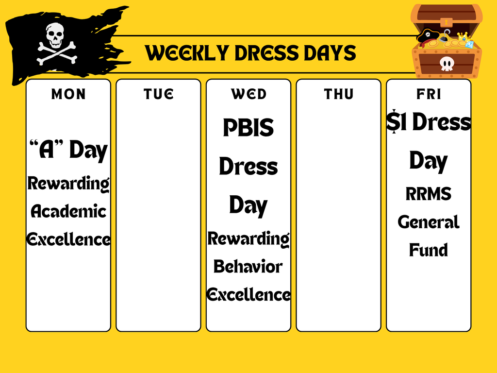 Weekly dress days