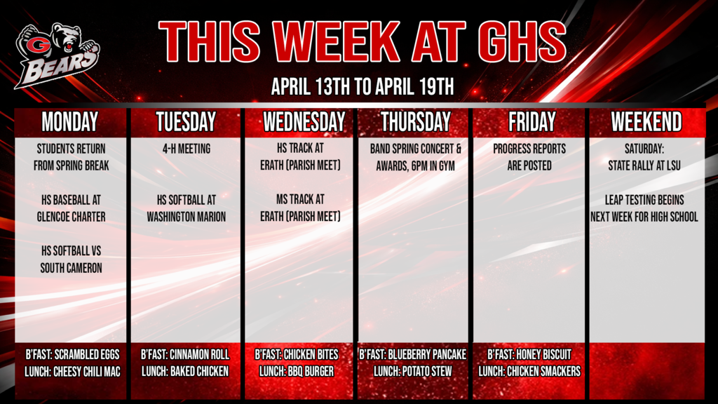 this week at ghs