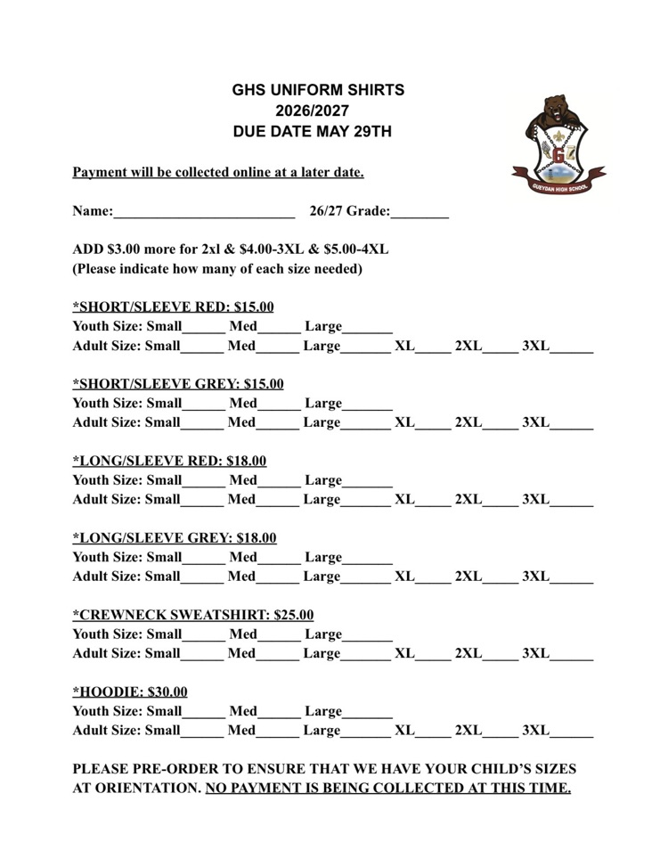 order form