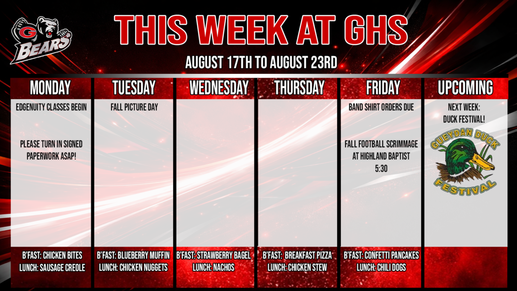 this week at ghs