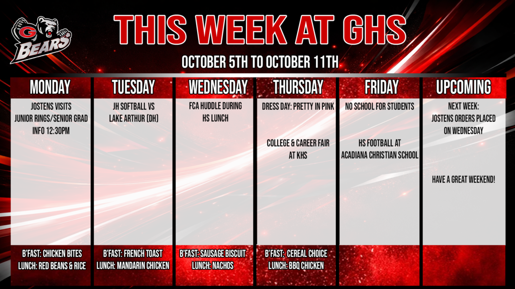 This Week at GHS