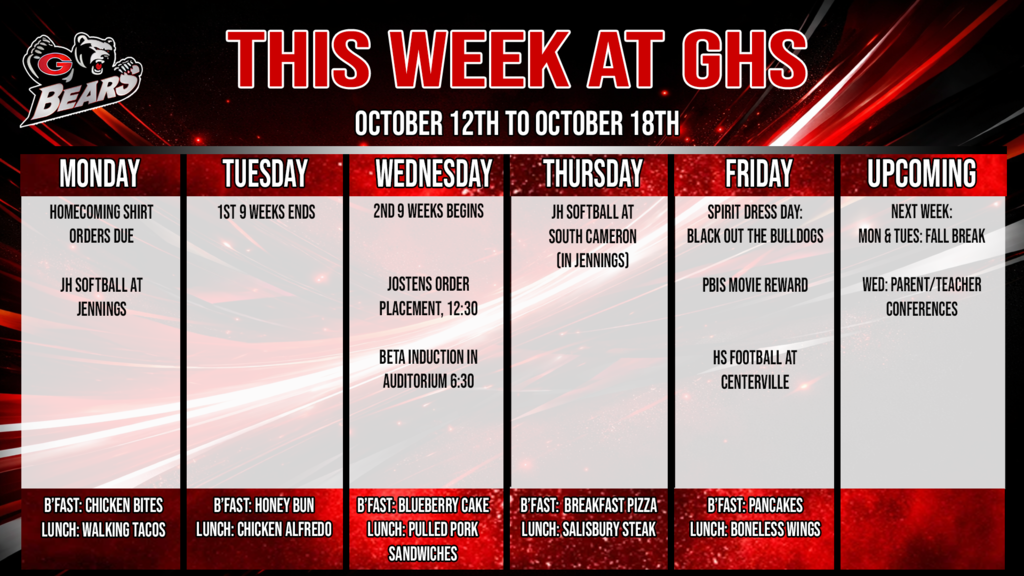 This Week at GHS