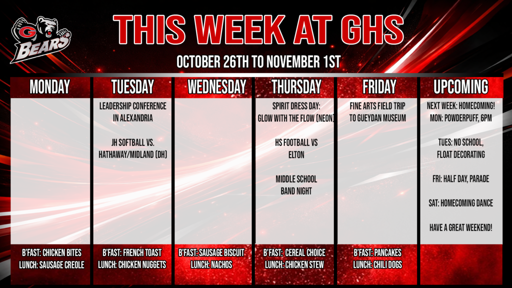 This Week at GHS