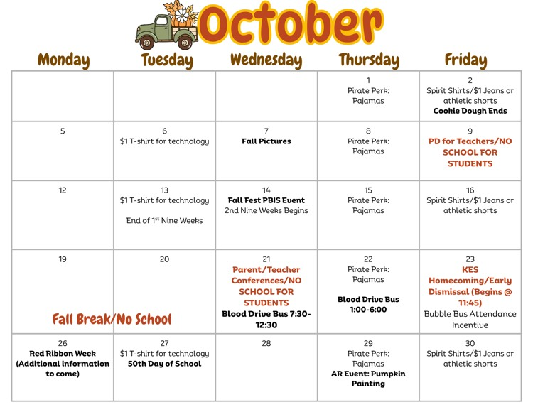 October 2026 Dates!