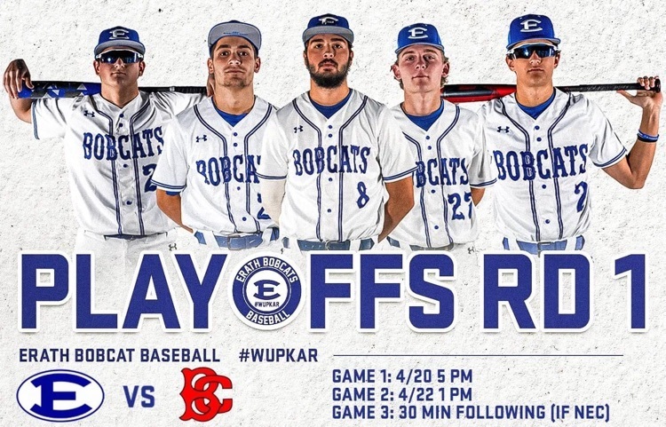 Its OFFICAL. The Bobcats will take on Belle Chasse at home on Thursday and Saturday in Round 1  Admission will be $10.00 & 5.00 for students with ID. Come out to Ross Granger Field and support your Bobcats. #WUPKAR