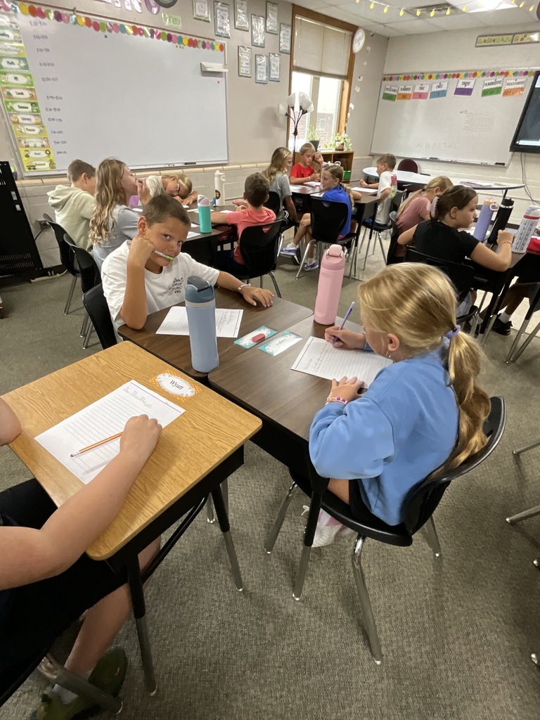 5th Grade learning how to write letters