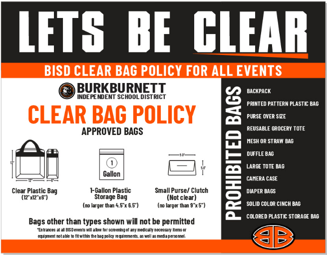 burk clear bag