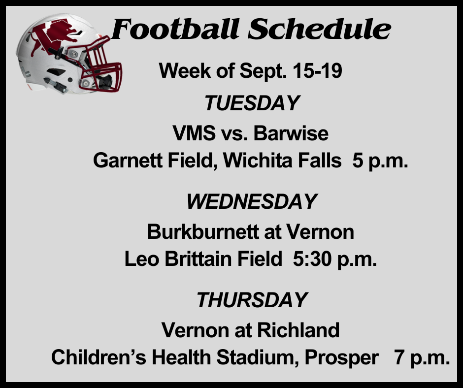 football sept. 15-19