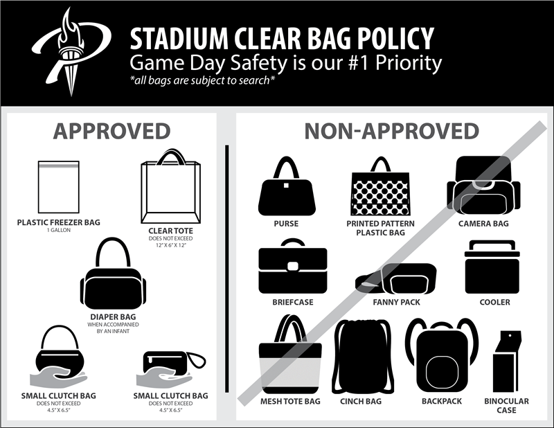 prosper stadium no bags