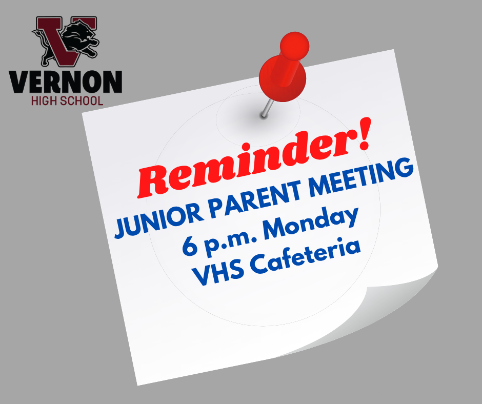 junior parent meeting oct 6