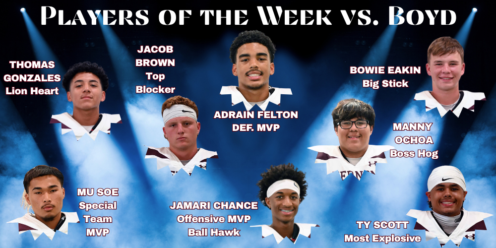 players of week vs boyd