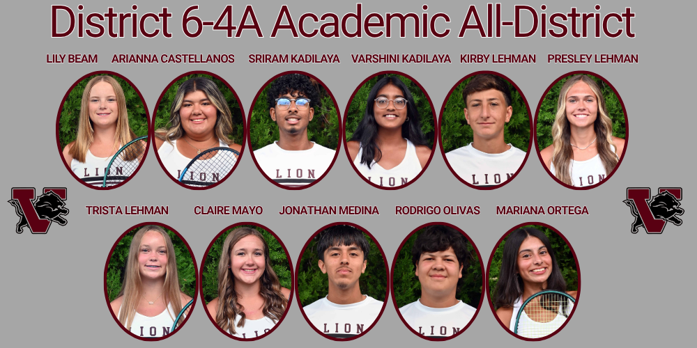 academic all district tennis