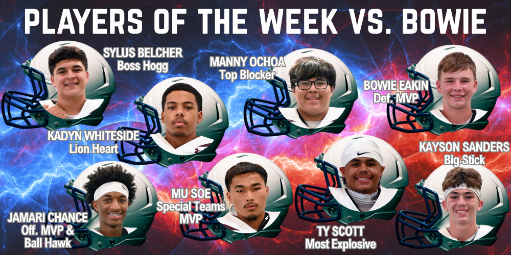 players of week vs bowie