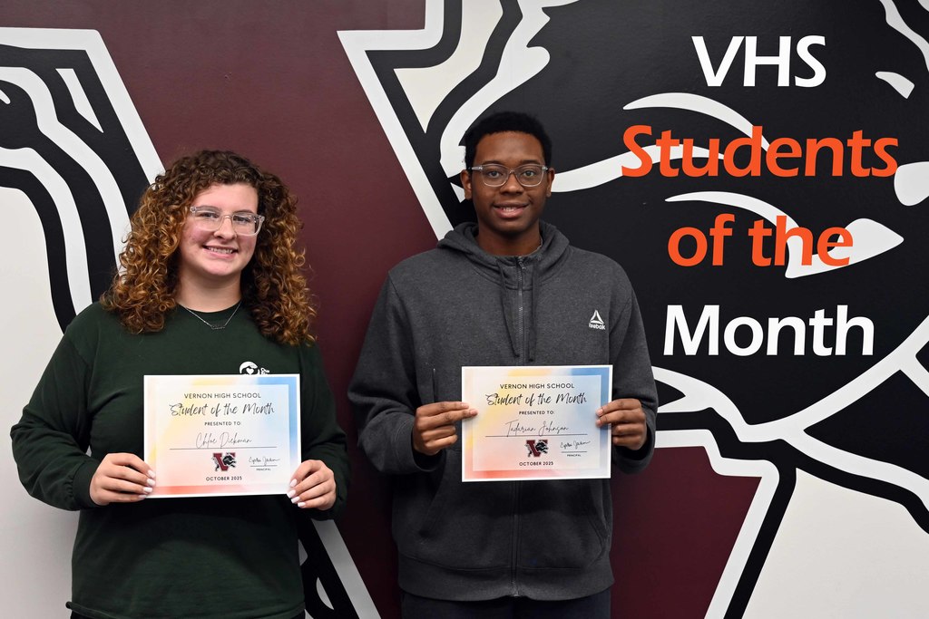vhs students of month october
