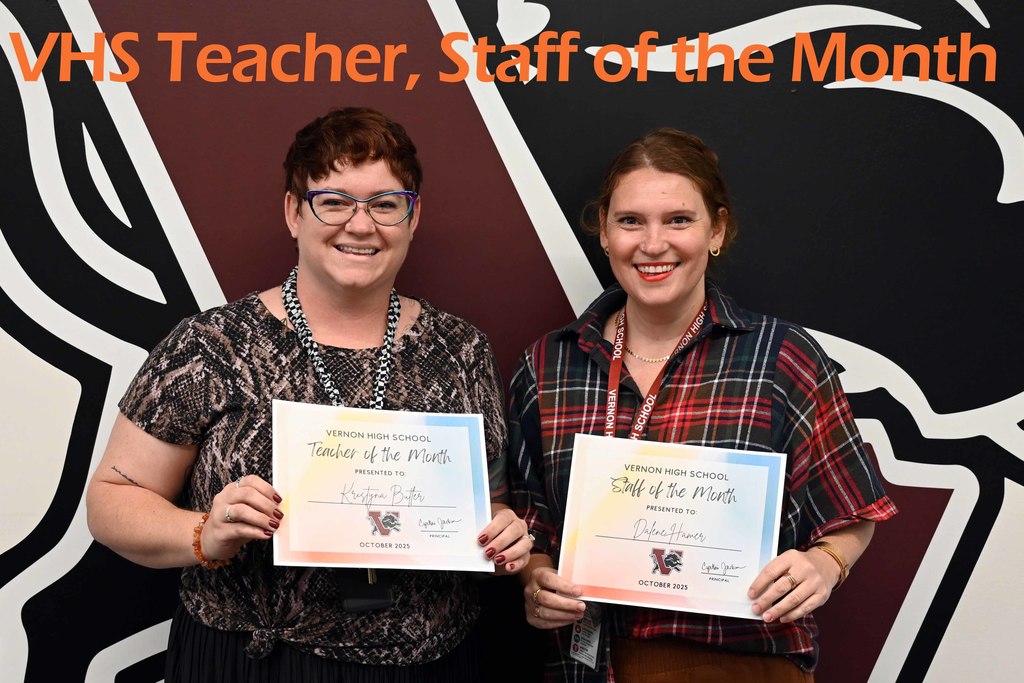 vhs teacher staff for october