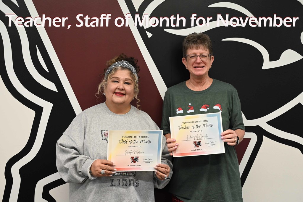 teacher staff of month november