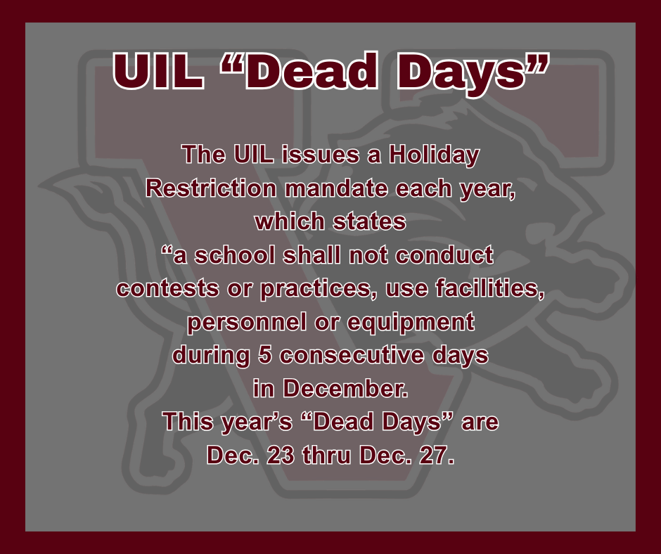 uil dead days 2026