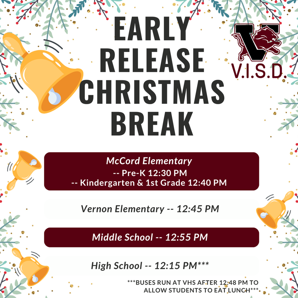 early release Christmas