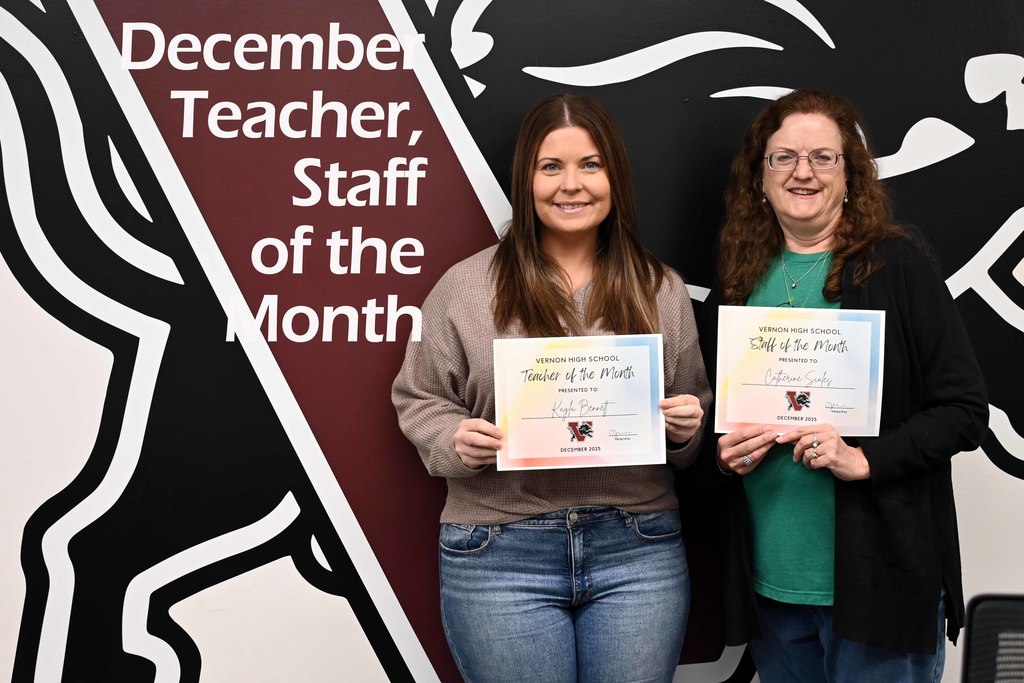 vhs teacher staff for december