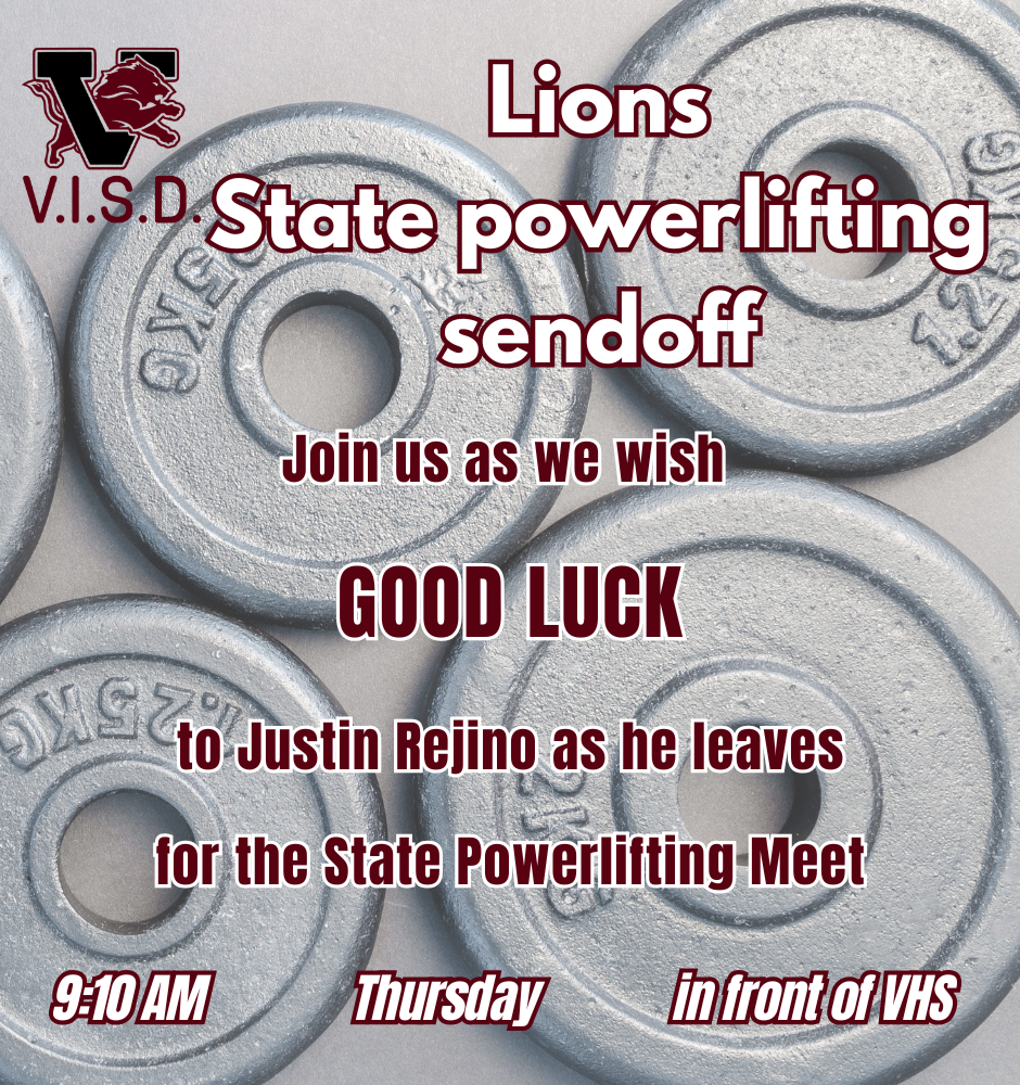 lions state powerlifting sendoff