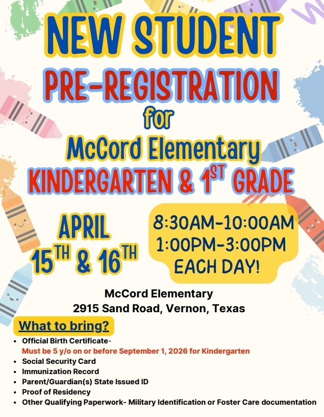K/1st Pre-Registration