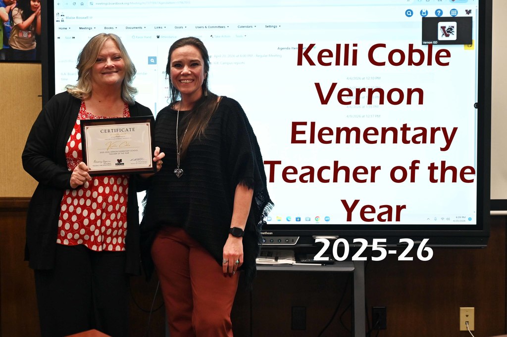 coble teacher of year VES