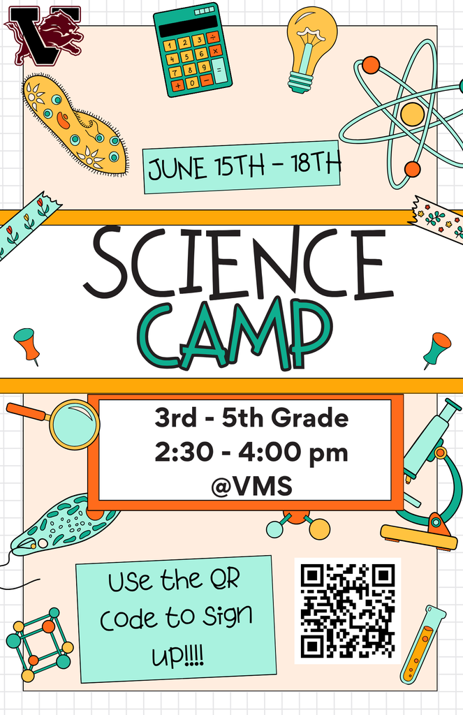 science camp 3 thru 5 2026