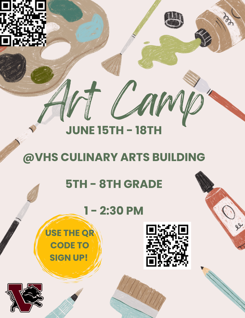 art camp 5 thru 8 2026