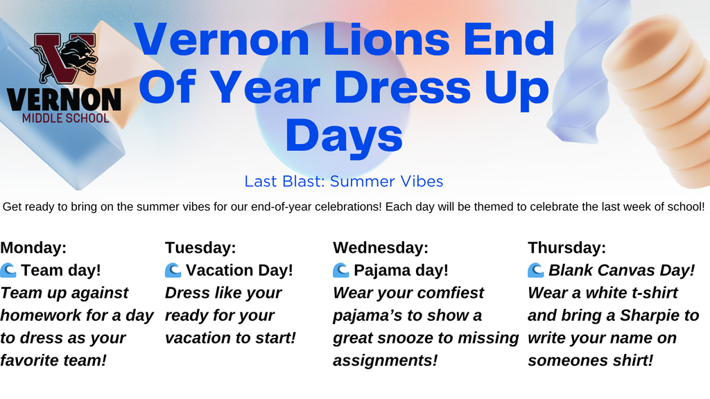 vms end of year dress up days