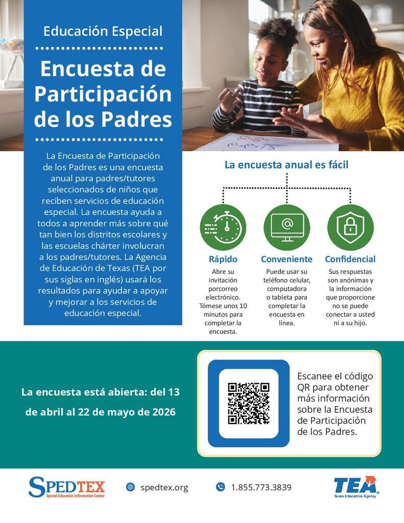survey flyer sped spanish