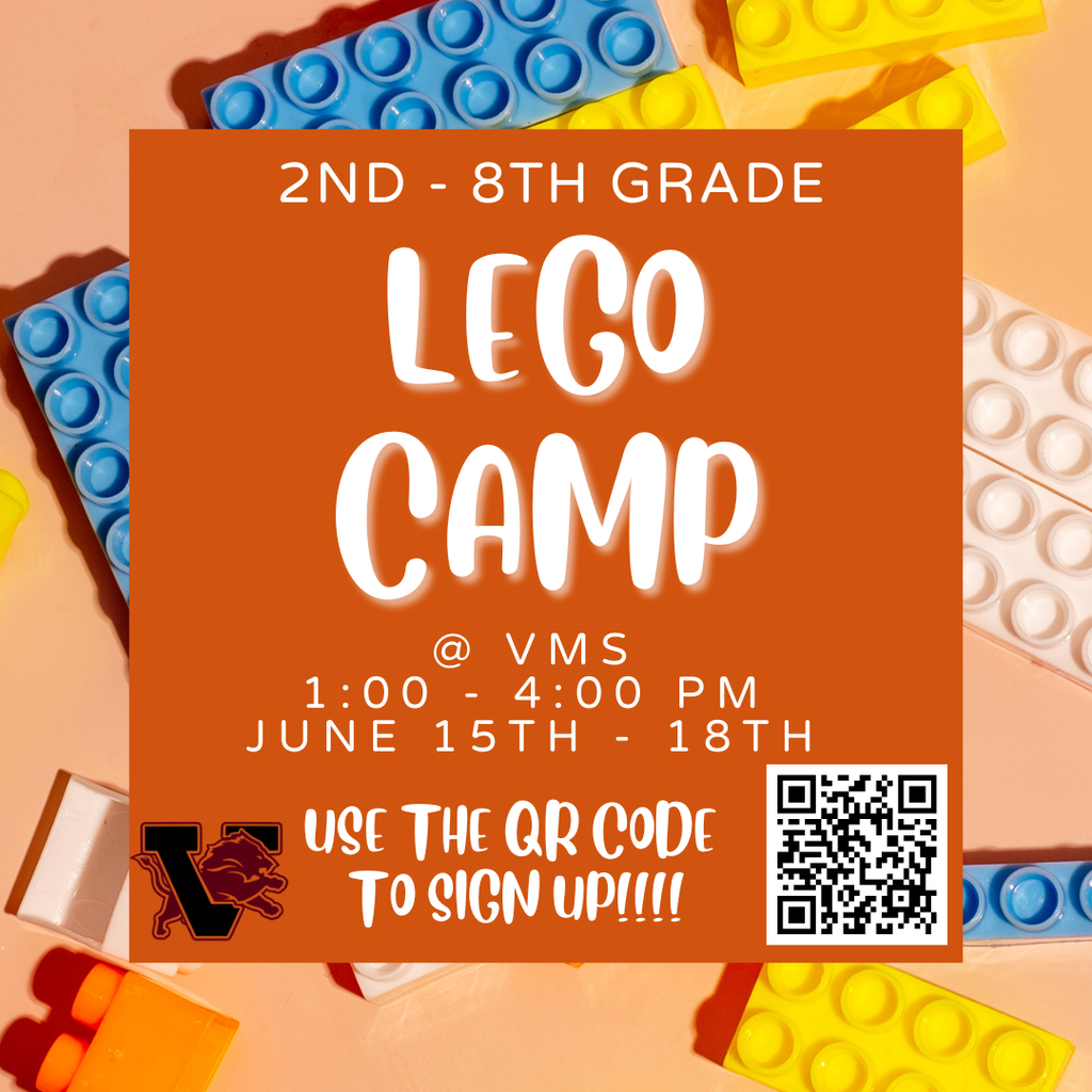 2nd thru 8th lego camp
