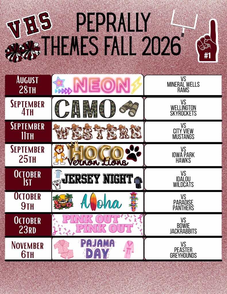 updated pep rally themes