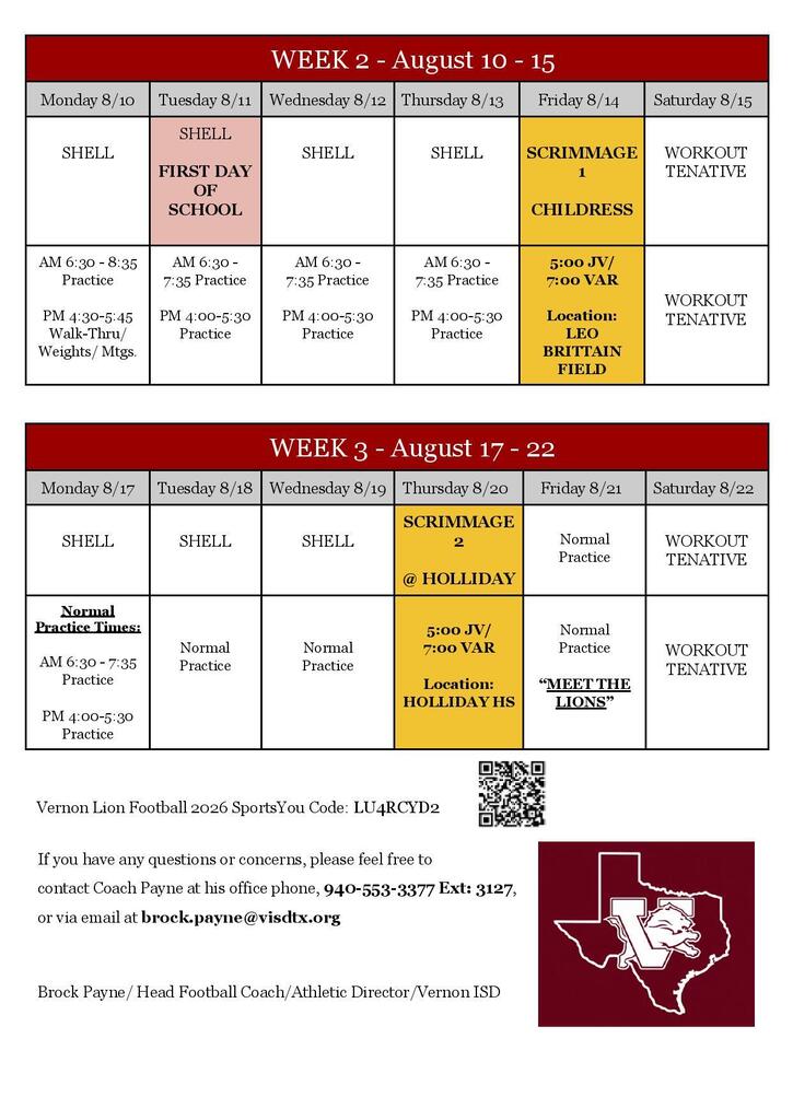 football special dates 2026 2